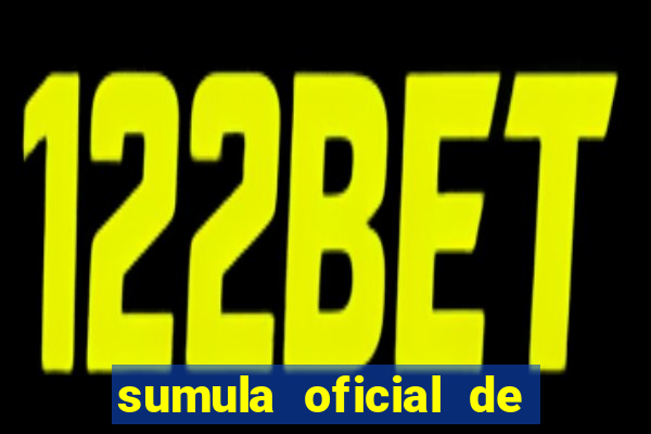 sumula oficial de futebol 7 society excel