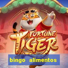 bingo alimentos para imprimir