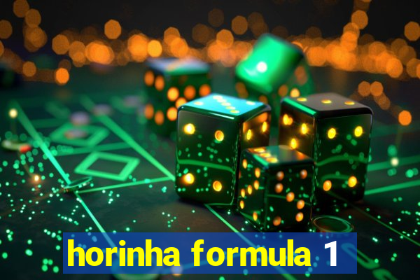 horinha formula 1