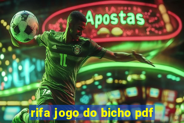 rifa jogo do bicho pdf