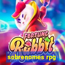 sobrenomes rpg