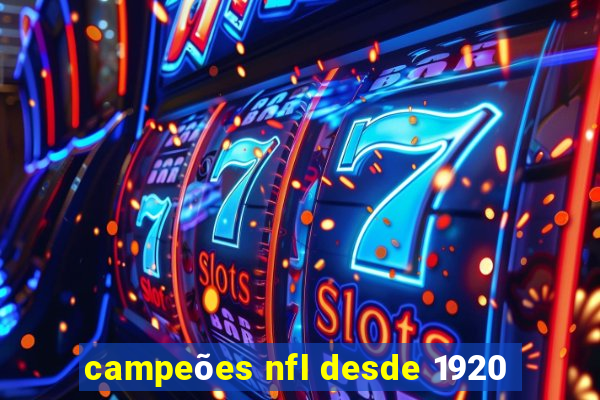 campeões nfl desde 1920